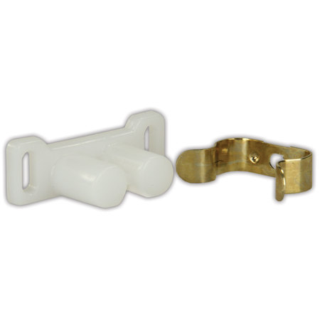 JR PRODUCTS JR Products 70205 Barrel Catch with Metal Clip - Pack of 6 70205